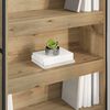 vidaXL B&uuml;cherregal 2 pcs Kunsthandwerk Eiche 80 x 30 x 155 cm