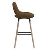 vidaXL Barhocker Braun Stoff