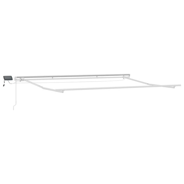 vidaXL Einziehbare Markise mit Gelb und Orange 400 x 300 cm Stoff