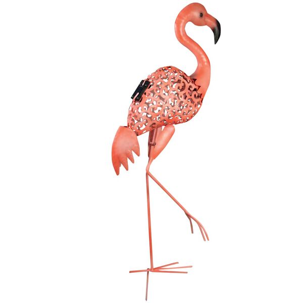 Luxform Solar-LED Deko-Gartenleuchte Flamingo Rosa 30111