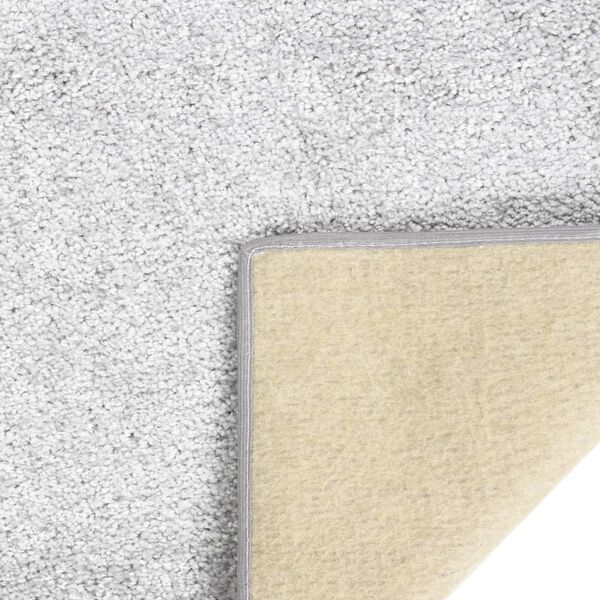 vidaXL Teppich Weich Rutschfest 67x180 cm Hellgrau
