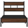 vidaXL Bettgestell ohne Matratze Braun Eiche 107x200 cm Holzwerkstoff