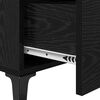 vidaXL Sideboard Schwarz Eichen-Optik 69,5 x 34 x 90 cm Holzwerkstoff
