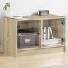 vidaXL TV-Schrank mit Glast&uuml;ren Sonoma-Eiche 68x37x42 cm