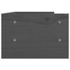 vidaXL Monitorständer Grau 50x24x16 cm Massivholz Kiefer