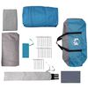 vidaXL Tunnelzelt mit Dach Blau und Grau 740 x 370 x 220 cm