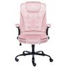 vidaXL B&uuml;rostuhl Rosa Samt
