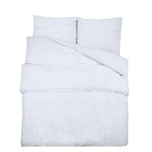 vidaXL Bettw&auml;sche-Set Wei&szlig; 240x220 cm Baumwolle