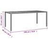 vidaXL 9-tlg. Garten-Essgruppe mit Kissen Grau Poly Rattan