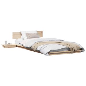 vidaXL Bettgestell Braun 75 x 190 cm Holz