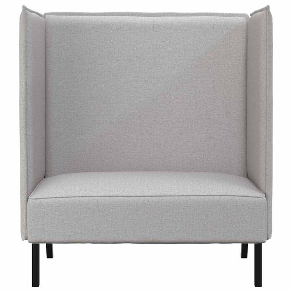 vidaXL Hoher R&uuml;cken Sofa 101cm Wolkengrau Stoff