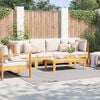 vidaXL Bereichsteppiche Quadratisch Creme 240 x 240 cm