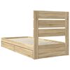 vidaXL Aufbewahrungsbett Sonoma-Eiche 90 x 190 cm Holzwerkstoff