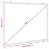 vidaXL Beamer Leinwand Wandh&auml;ngend 100 Zoll 4:3