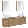 vidaXL Badezimmerschrank-Set 5 Stk. Artisan-Eiche Holzwerkstoff