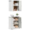 vidaXL Badezimmermöbel Set mit Regal 2 pcs Braun 67,5 x 34 x 80 cm