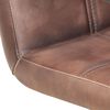 vidaXL Freischwinger 2 Stk. Braun Echtleder