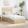 vidaXL Aufbewahrungsbett Sonoma-Eiche 90 x 200 cm Holzwerkstoff