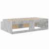 vidaXL Bettrahmen mit Schubladen Beton Grau 100 x 200 cm Holzwerkstoff