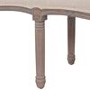 vidaXL Sitzbank Stoff Massivholz 150x40x48 cm Cremewei&szlig;