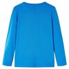 Kinder-Langarmshirt Kobaltblau 116