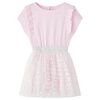 Kinderkleid mit R&uuml;schen Hellrosa 128