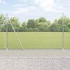 vidaXL Zaun mit Pfosten Silber 1,5 x 10 m Stahl