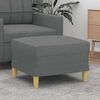 vidaXL Fu&szlig;hocker Dunkelgrau 60x50x41 cm Stoff