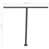 vidaXL Standmarkise Manuell Einziehbar 350x250 cm Gelb/Wei&szlig;