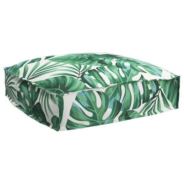 vidaXL Kissen Blatt Blattmuster 50 x 50 x 12 cm Oxford-Stoff