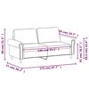 vidaXL 2-Sitzer-Sofa Schwarz 140 cm Kunstleder