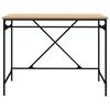 vidaXL Schreibtisch Sonoma-Eiche 100x50x75 cm Holzwerkstoff und Eisen