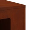 vidaXL Feuerstelle Braun 60 x 40 x 96 cm Wetterfeststahl