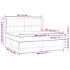 vidaXL Boxspringbett mit Matratze Taupe 200x200 cm Stoff