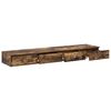 vidaXL Bettschubladen Ger&auml;ucherte Eiche 135 x 36,5 x 16,5 cm