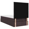 vidaXL Ottoman-Bett mit Matratze Dunkelbraun 100x200 cm Stoff