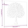 vidaXL Garten-Wanddeko 55x55 cm Cortenstahl Baum-Design
