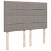 vidaXL Ottoman-Bett mit Matratze Taupe 140x190 cm Stoff