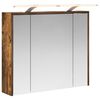 vidaXL Badezimmerspiegelschrank Ger&auml;ucherte Eiche 73,5 x 16 x 62,5 cm