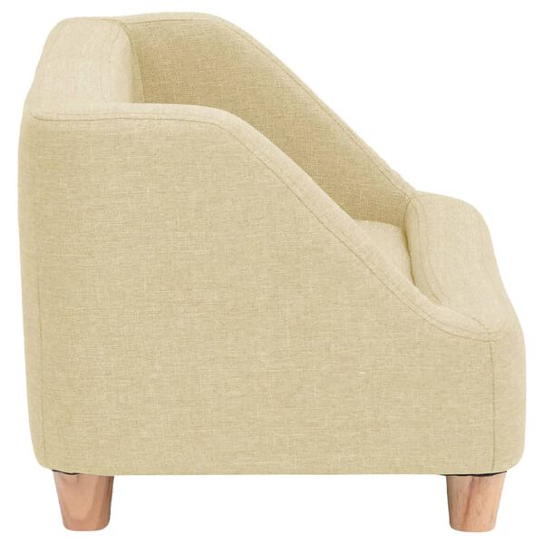 vidaXL Hundesofa Creme 95x63x39 cm Leinen