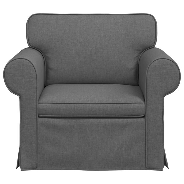 vidaXL Sofa Dunkelgrau Gesamtabmessungen: 95 x 82 x 80 cm (B x T x H)
