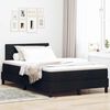 vidaXL Boxspringbett mit Matratze Schwarz 120 x 190 cm Stoff