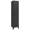 vidaXL Schlie&szlig;fachschrank Anthrazit 38x45x180 cm Stahl