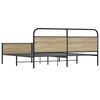 vidaXL Metallbett ohne Matratze R&auml;uchereiche 193x203 cm