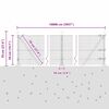vidaXL Zaunpfosten Gr&uuml;n 100 x 0,5 m (25 x 25 mm Maschen) Stahl und PVC