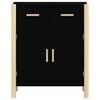 vidaXL Sideboard Schwarz 62x38x75 cm Holzwerkstoff