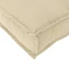vidaXL Kissen 6 pcs Beige 40 x 40 x 8 cm Oxford-Stoff