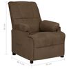 vidaXL Relaxsessel Braun Mikrofasergewebe