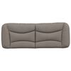vidaXL Kopfteil-Kissen "Hvar" Taupe 140 cm Stoff