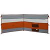 vidaXL Camping-Windschutz Grau und Orange 340x130 cm Wasserdicht